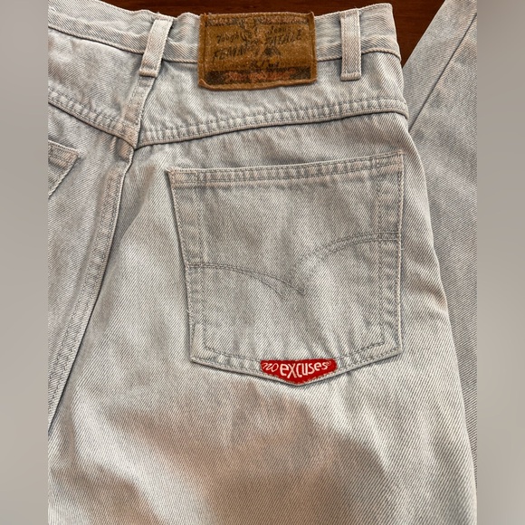 Vintage 90's No Excuses Femme Fatale High Waisted Denim Mom Jeans. Size 9/10 - Picture 6 of 10